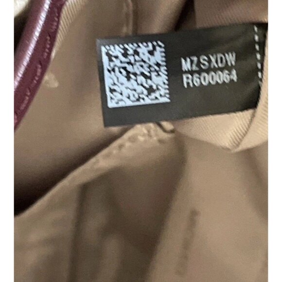 Vintage MICHAEL KORS Mercer Gallery Burgundy Oxyblood Leather Zip Tote Bag - Picture 7 of 16